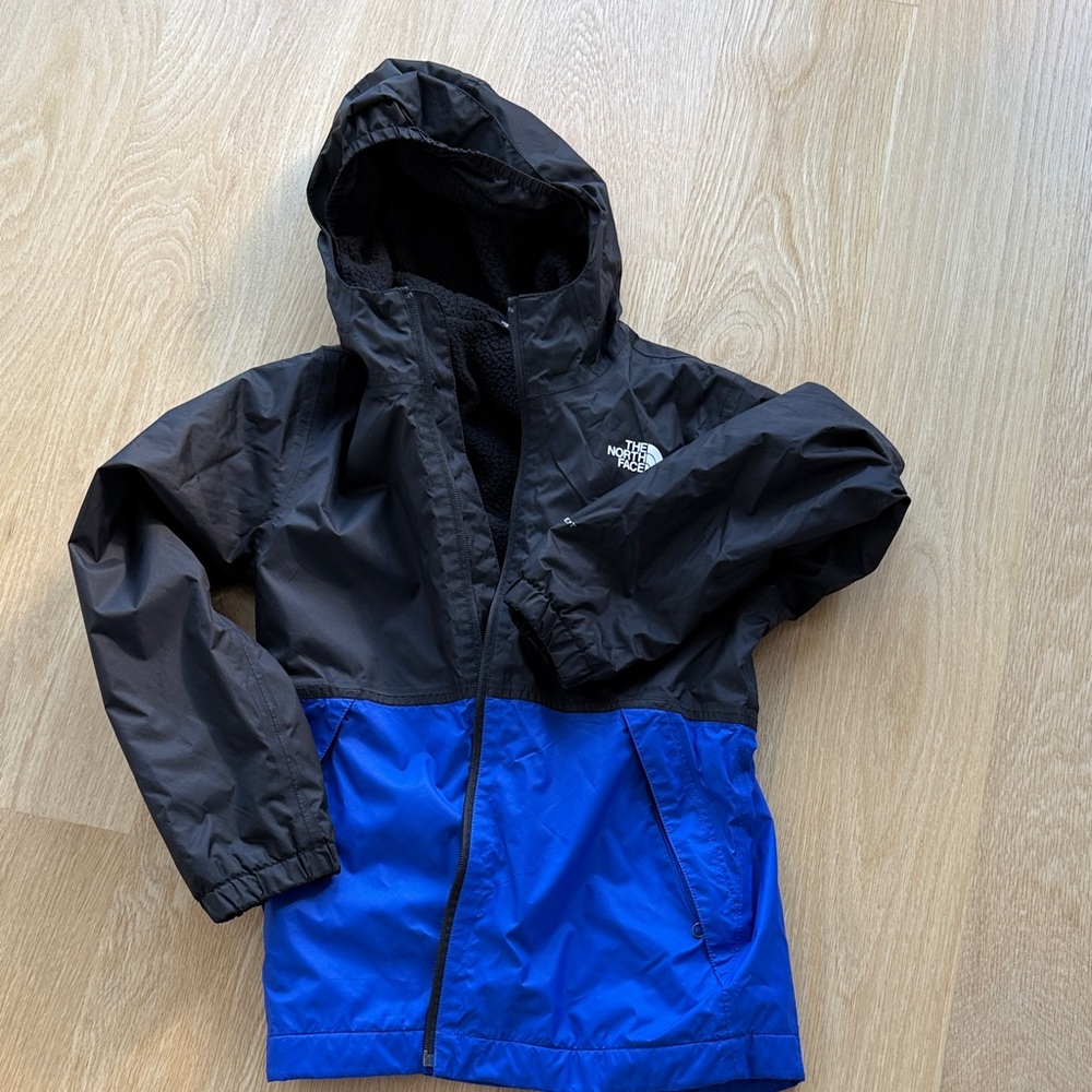 The North Face Black and Royal Blue Windbreaker